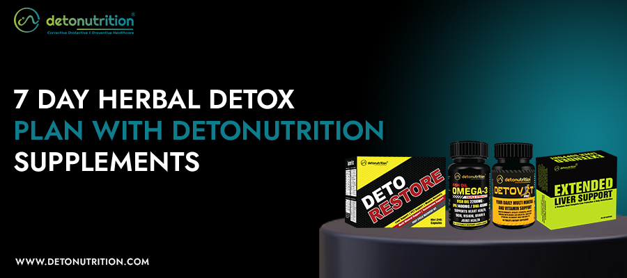 7 Day Herbal Detox Plan with Detonutrition Supplements