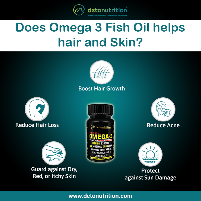 Does Omega-3 Fish Oil helps hair and skin