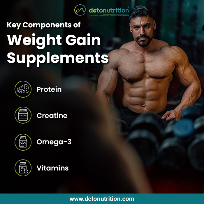 Key Components Of The Best And Safe Weight Gain Supplements